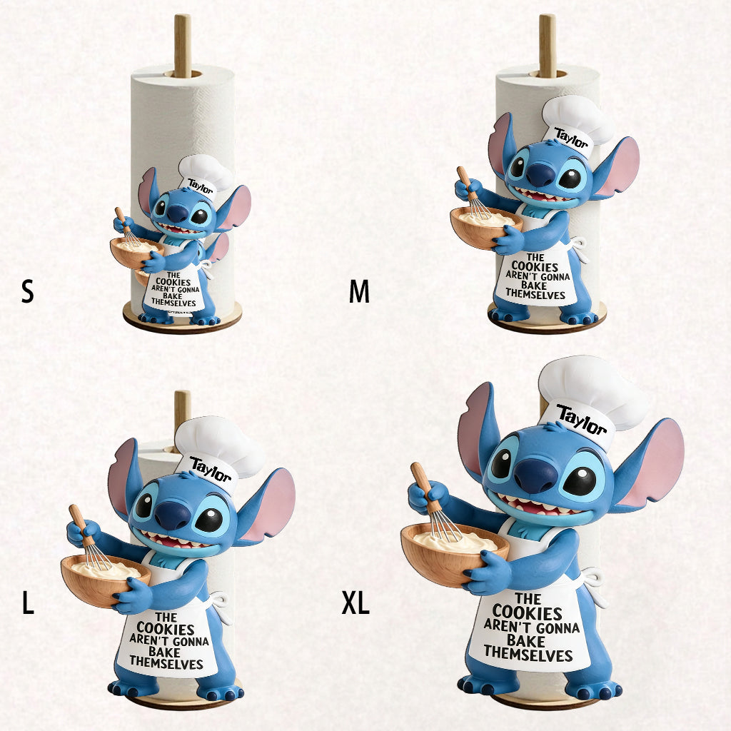 Personalized Ohana Paper Towel Stand with Custom Name Gift for Kitchen Paper Towel Stand GradoCreations