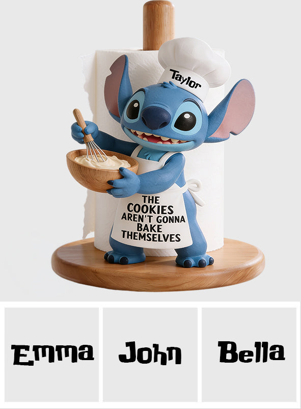 Personalized Ohana Paper Towel Stand with Custom Name Gift for Kitchen Paper Towel Stand GradoCreations