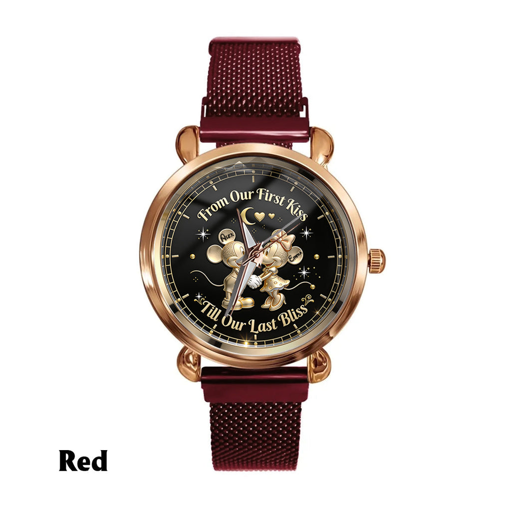 Personalized Women Hand Watch Custom Name Gift for Her Women Hand Watch GradoCreations