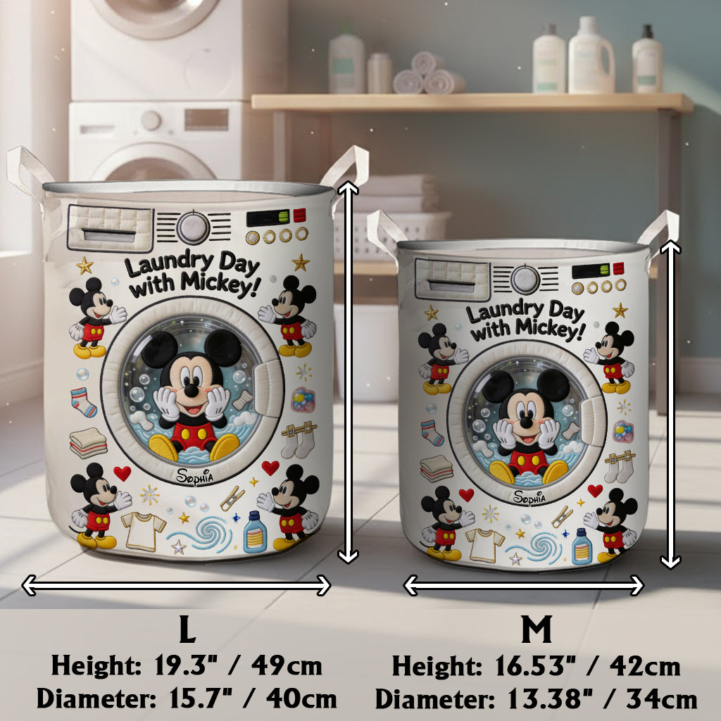 Personalized Mickey Mouse Storage Basket for Kids Laundry Laundry Basket GradoCreations