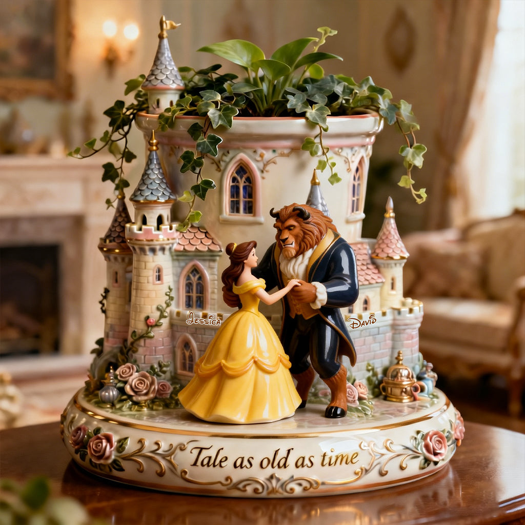Personalized Beauty and the Beast Acrylic Flower Vase Custom Shape Gift Custom Shape Acrylic Flower Vase GradoCreations
