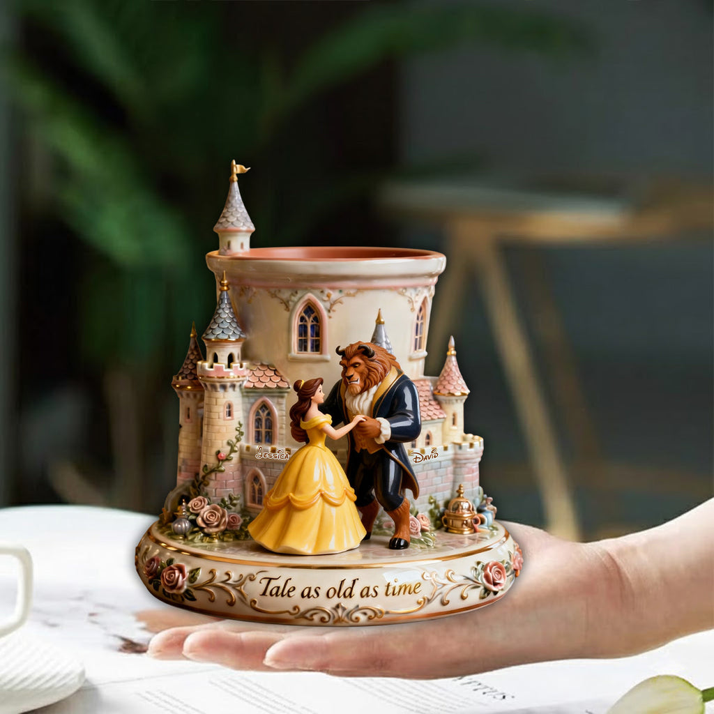 Personalized Beauty and the Beast Acrylic Flower Vase Custom Shape Gift Custom Shape Acrylic Flower Vase GradoCreations