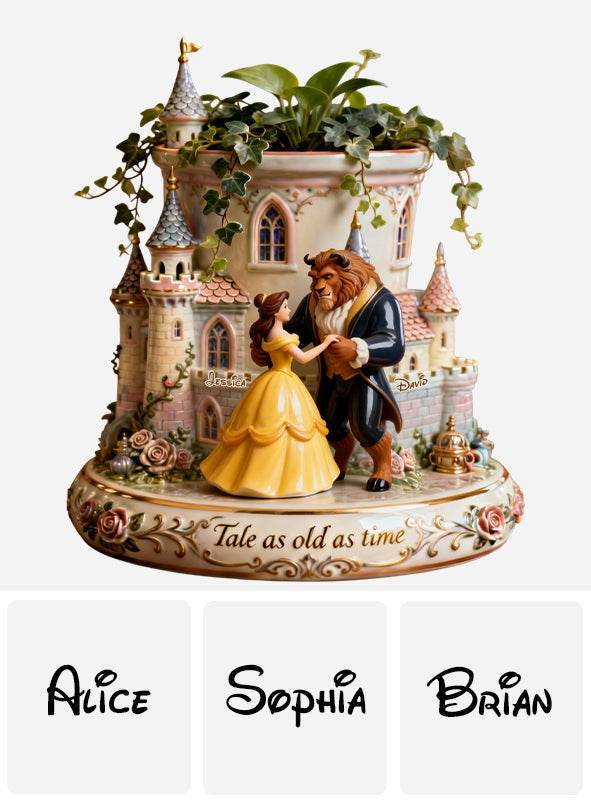 Personalized Beauty and the Beast Acrylic Flower Vase Custom Shape Gift Custom Shape Acrylic Flower Vase GradoCreations