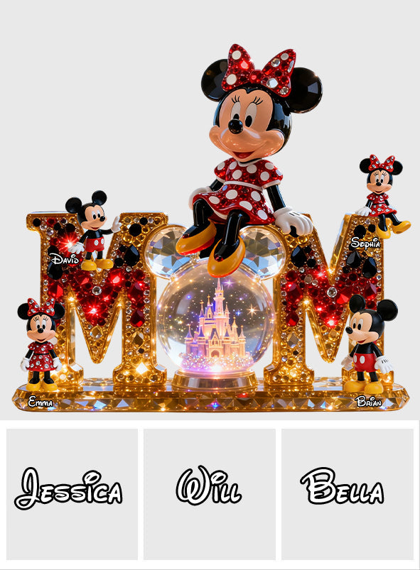 Personalized Disney Mickey Mouse Acrylic Plaque Gift for Mom Custom Shaped Acrylic Plaque GradoCreations