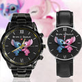 Personalized Ohana Couple Hand Watch Set Custom Names Gift for Anniversary Couple Hand Watch Set GradoCreations