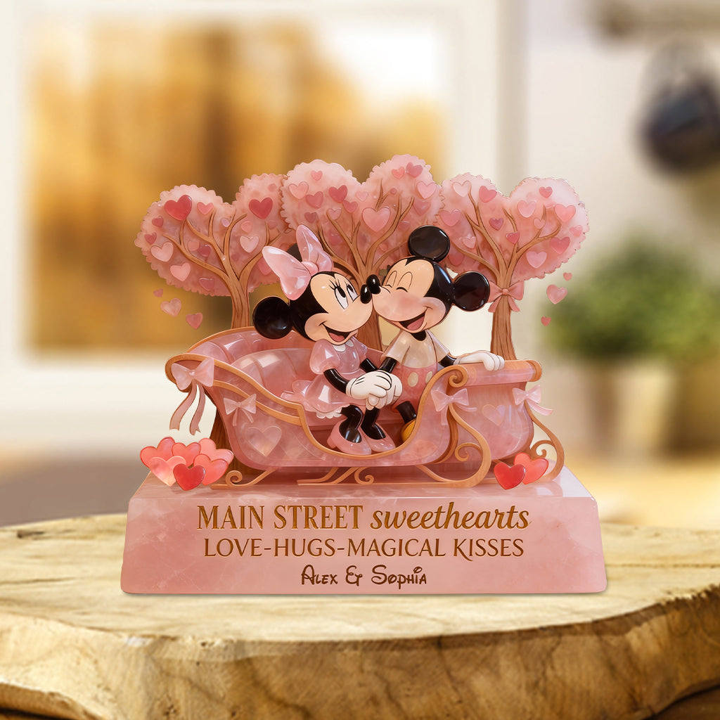 Personalized Acrylic Plaque Custom Name Gift for Couples Custom Shaped Acrylic Plaque GradoCreations