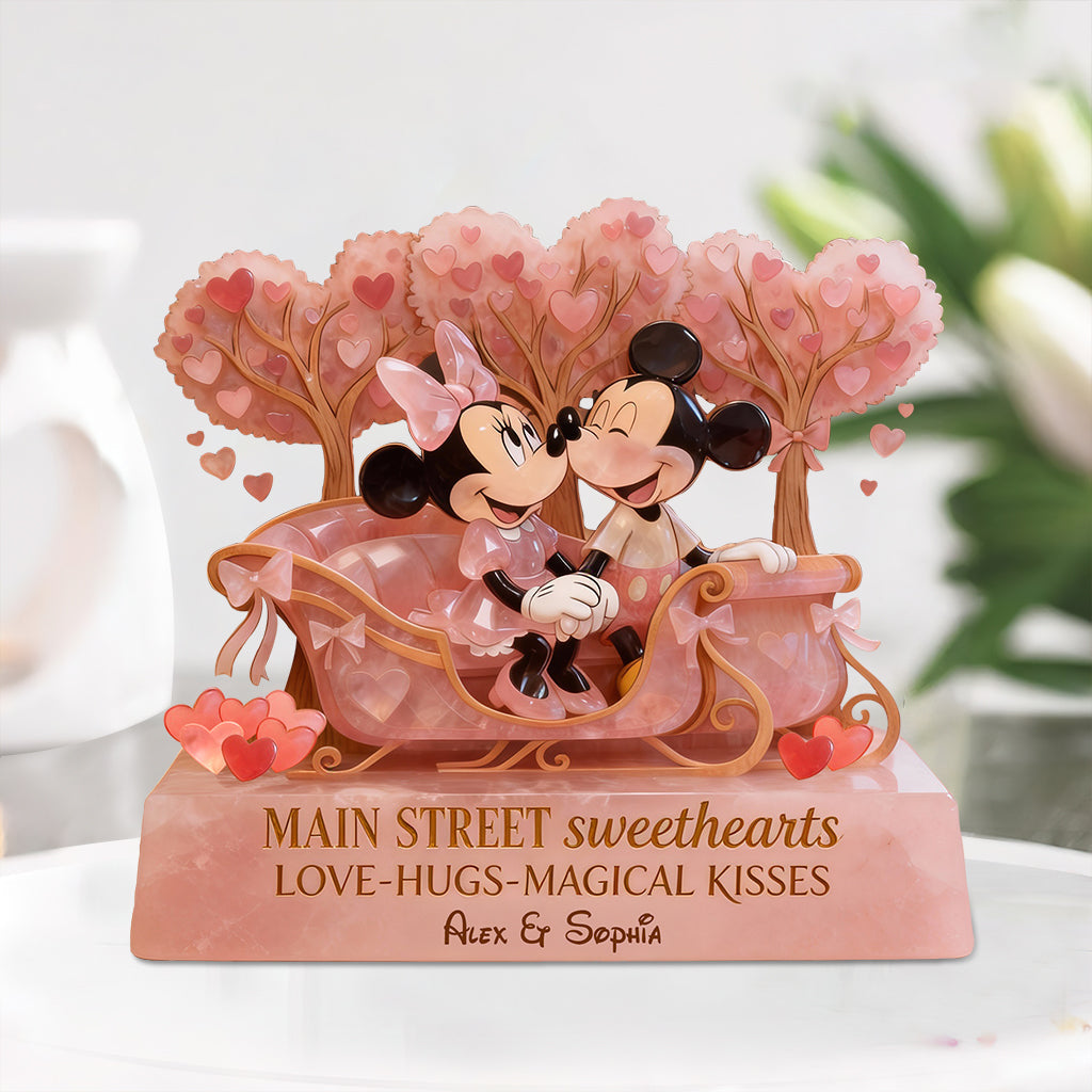Personalized Acrylic Plaque Custom Name Gift for Couples Custom Shaped Acrylic Plaque GradoCreations
