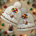 Personalized Couple Beanie Hat Custom Names Winter Gift Beanie Hat GradoCreations
