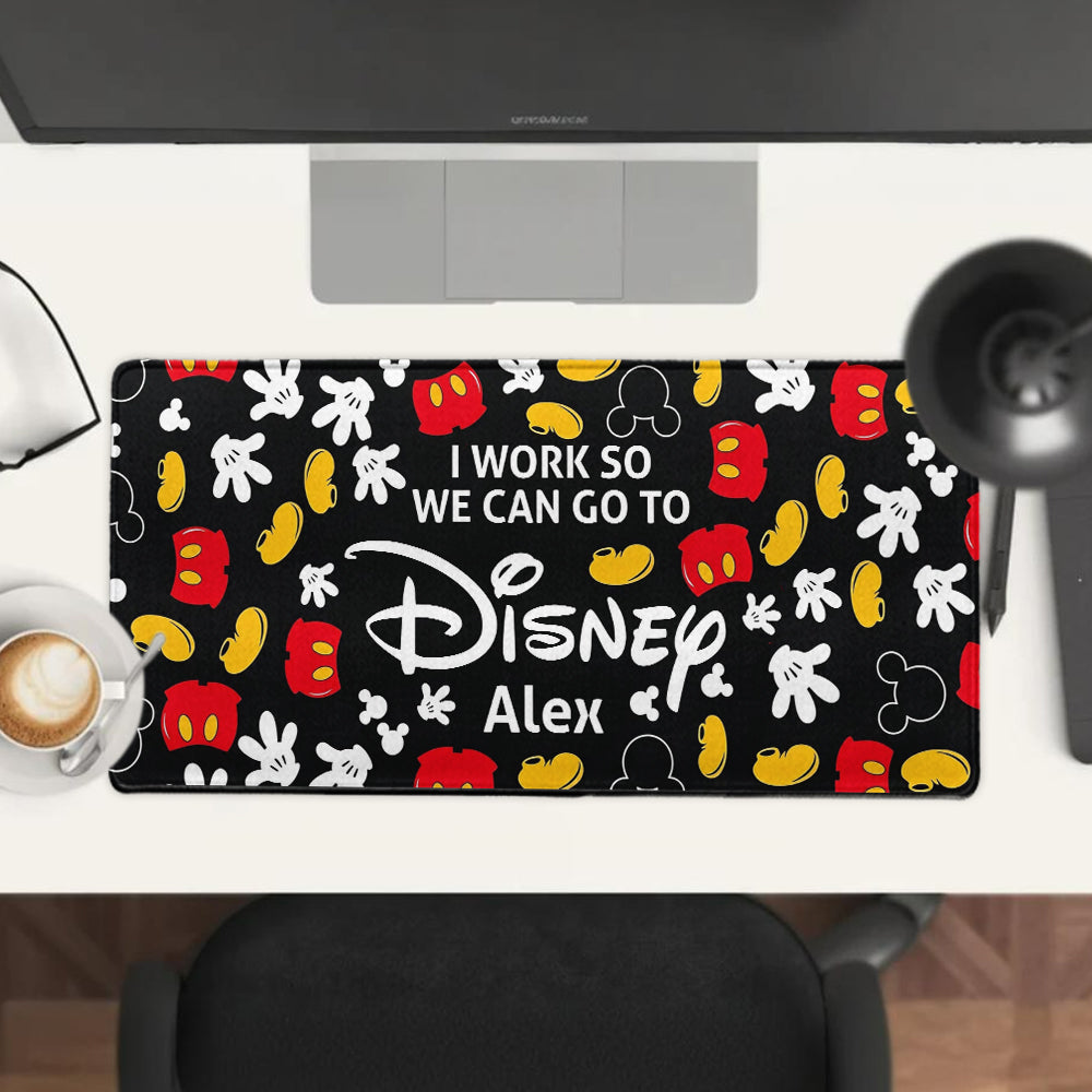 Personalized Disney Mouse Pad Custom Name Gift for Kids Mouse Pad GradoCreations