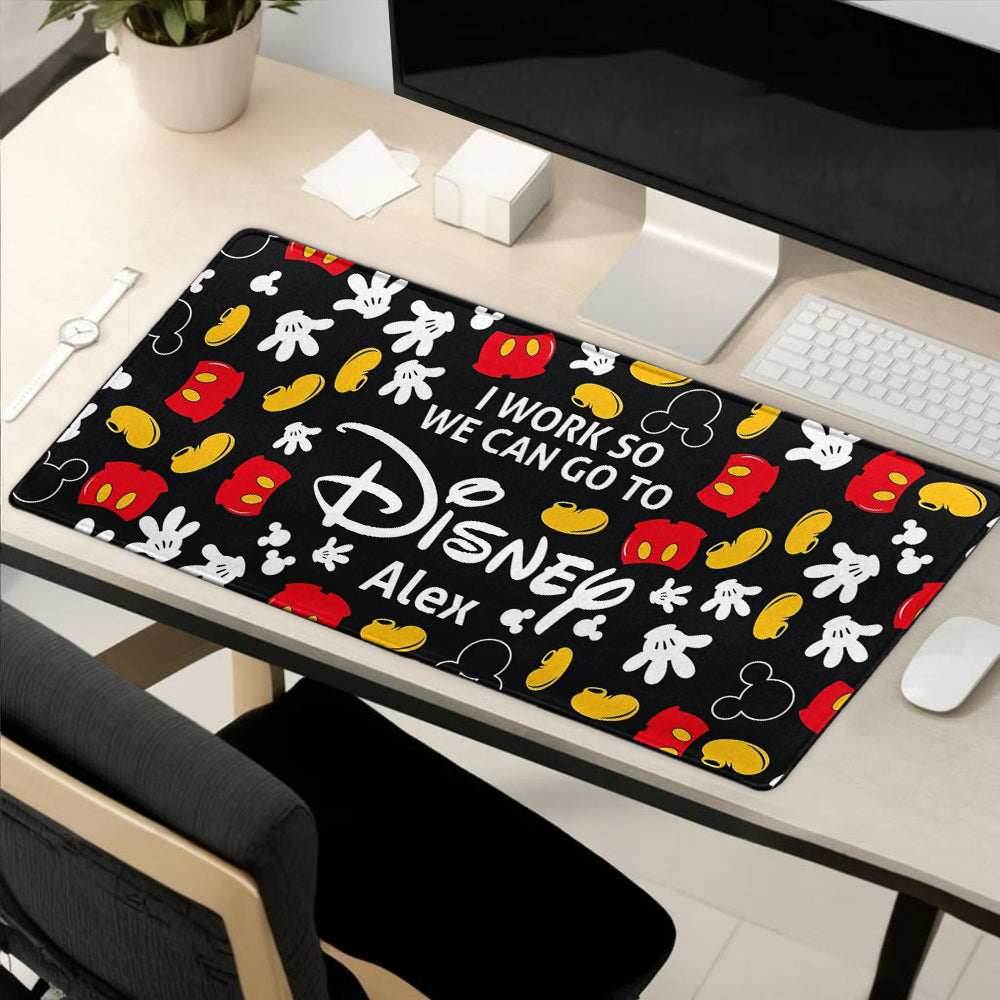 Personalized Disney Mouse Pad Custom Name Gift for Kids Mouse Pad GradoCreations
