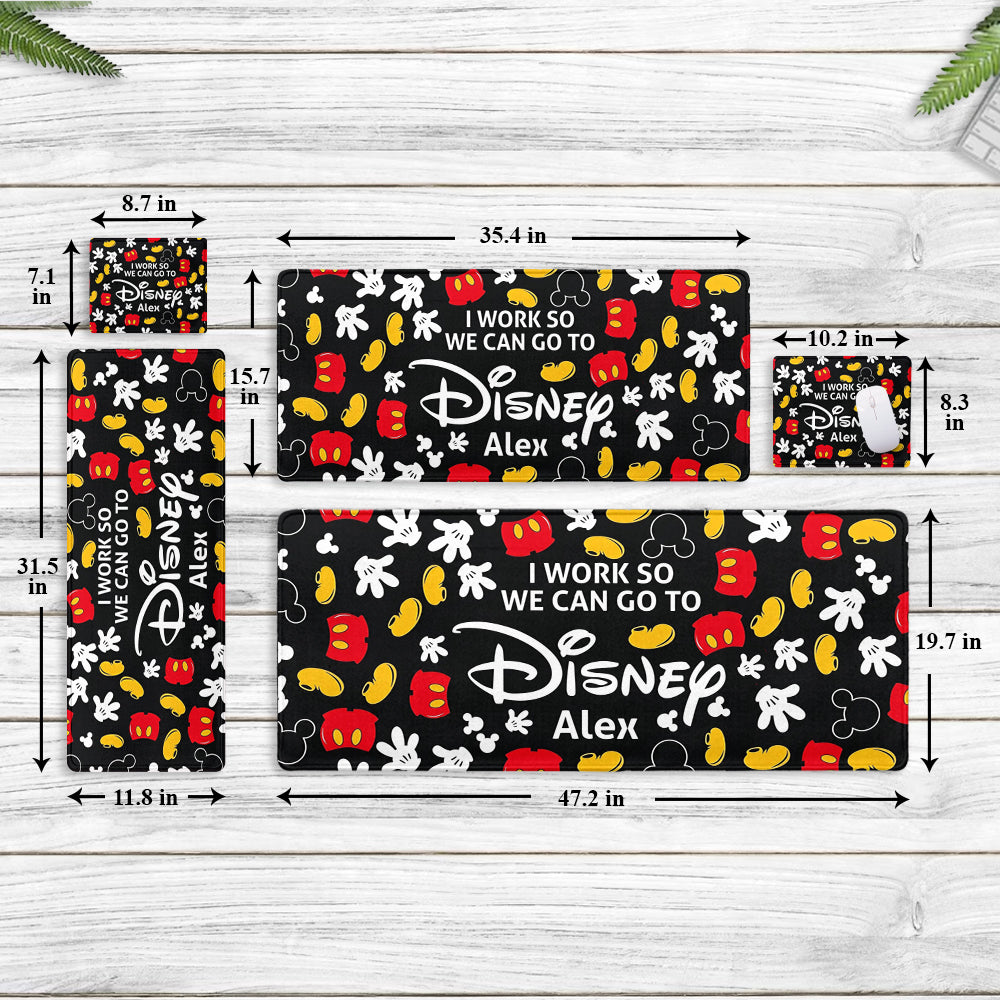 Personalized Disney Mouse Pad Custom Name Gift for Kids Mouse Pad GradoCreations