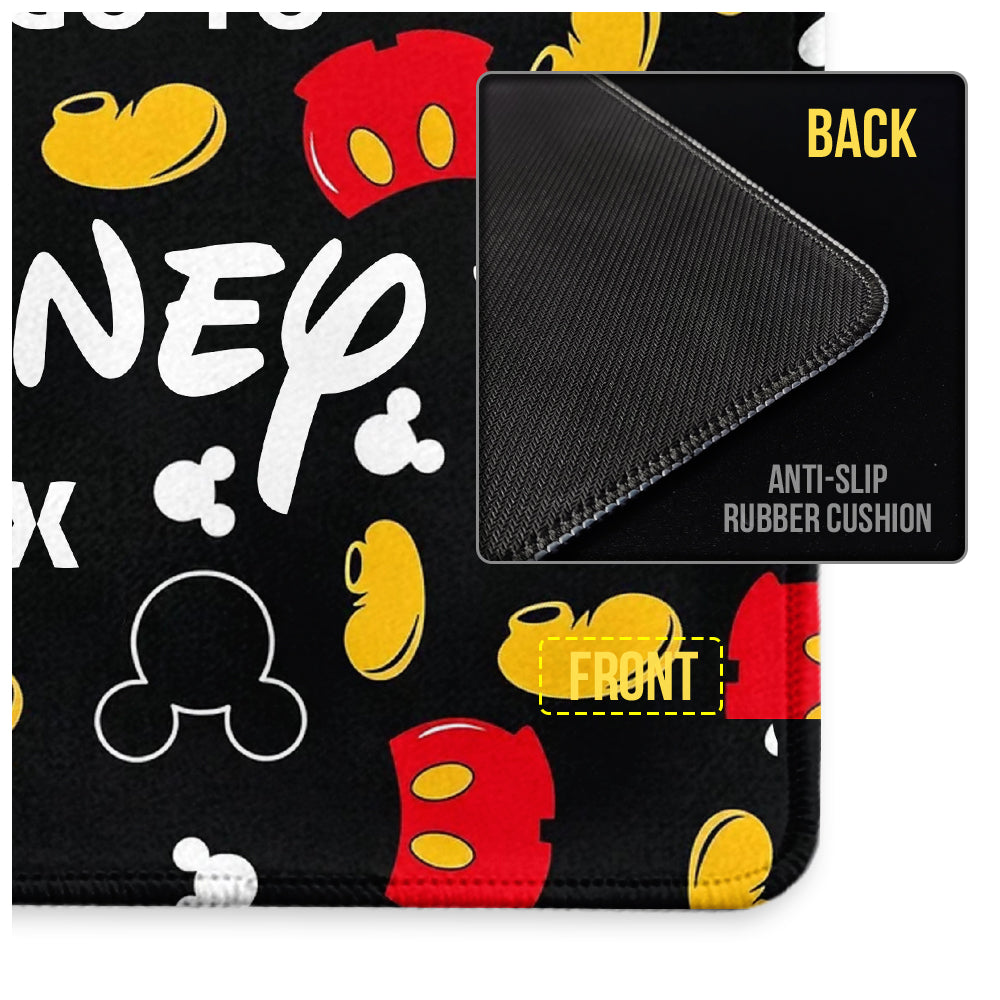 Personalized Disney Mouse Pad Custom Name Gift for Kids Mouse Pad GradoCreations