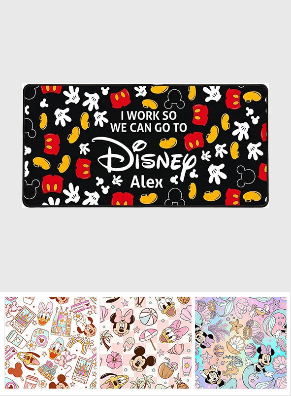 Personalized Disney Mouse Pad Custom Name Gift for Kids Mouse Pad GradoCreations