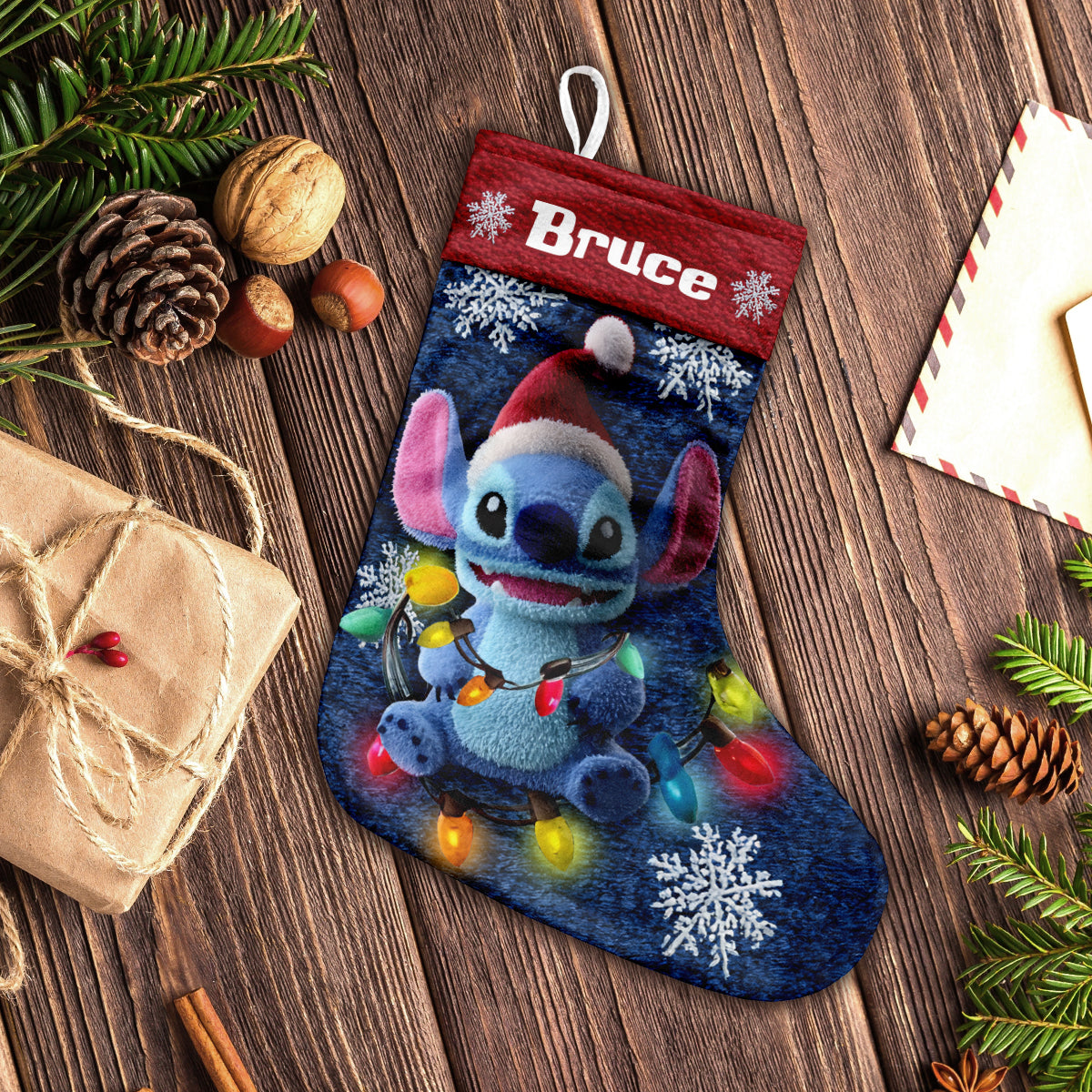 Personalized Ohana Christmas Stockings Custom Name Holiday Decor Christmas Stockings GradoCreations