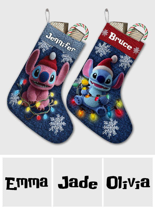 Personalized Ohana Christmas Stockings Custom Name Holiday Decor Christmas Stockings GradoCreations