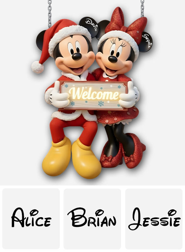 Personalized Welcome Metal Sign Custom Name Gift for Home Cut Metal Sign GradoCreations