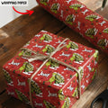 Personalized Grinchmas Wrapping Paper Custom Gift Holiday Design Wrapping Papers GradoCreations