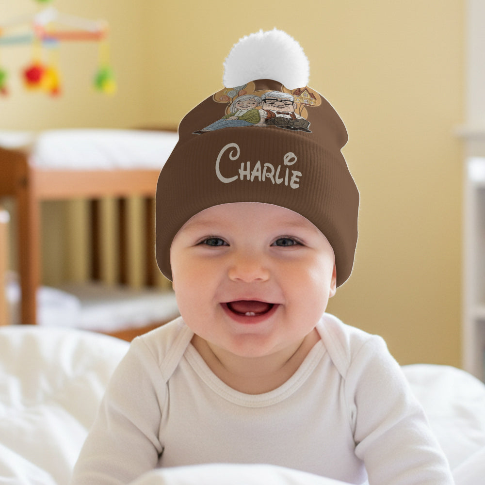 Personalized Couple Beanie Hat Custom Names Gift for Anniversary Beanie Hat GradoCreations