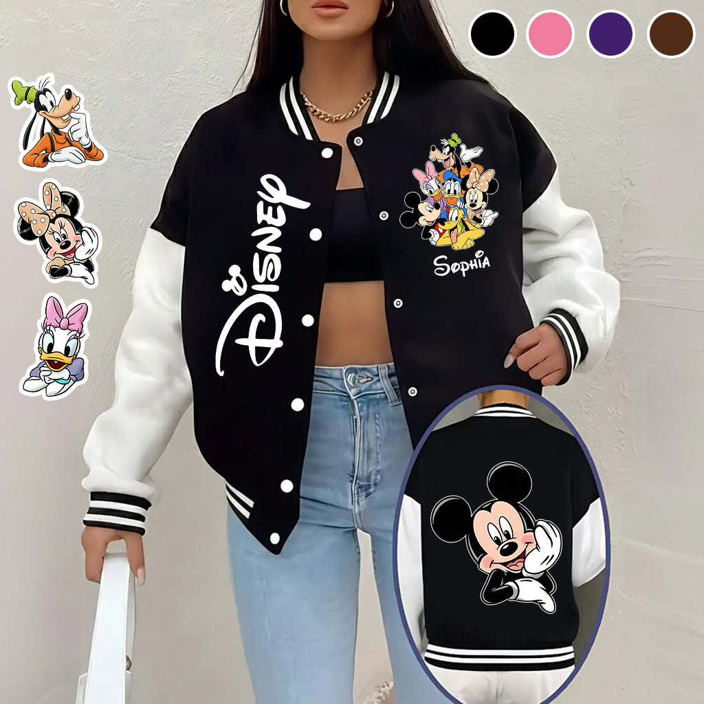 Personalized Disney Varsity Jacket Custom Name Gift for Kids Varsity Jacket GradoCreations