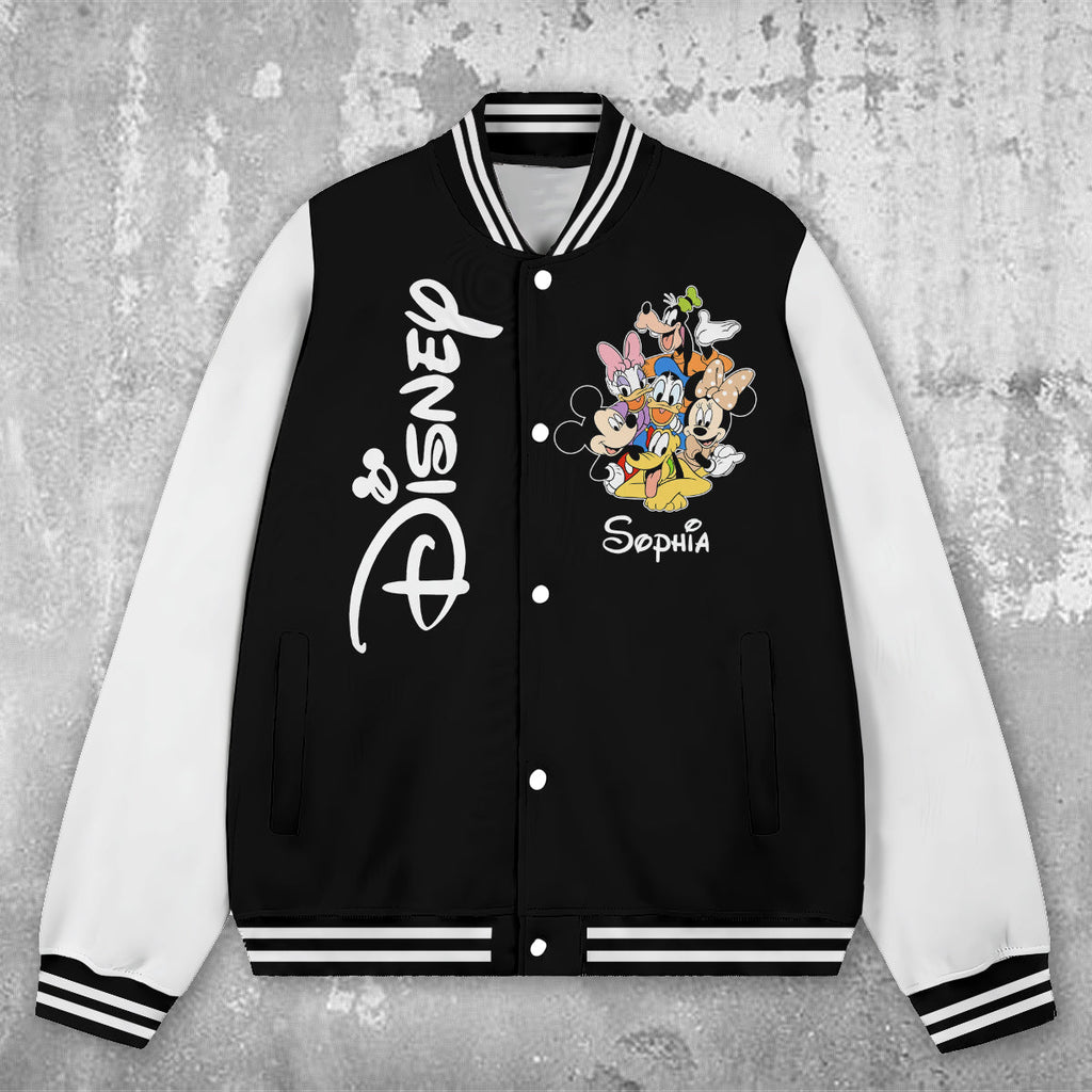 Personalized Disney Varsity Jacket Custom Name Gift for Kids Varsity Jacket GradoCreations