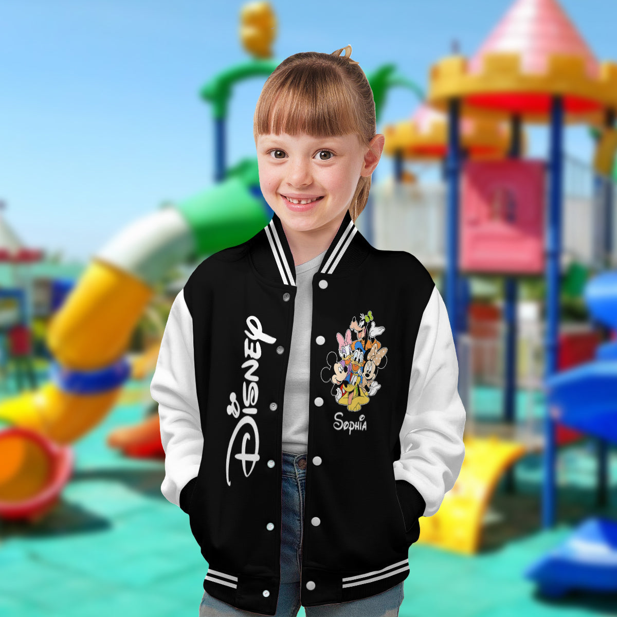 Personalized Disney Varsity Jacket Custom Name Gift for Kids Varsity Jacket GradoCreations