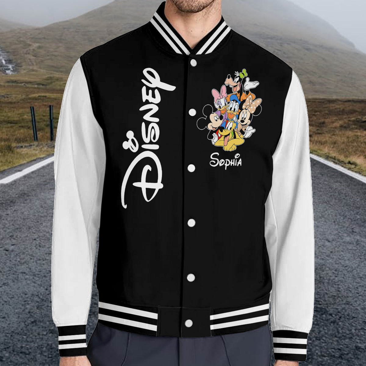 Personalized Disney Varsity Jacket Custom Name Gift for Kids Varsity Jacket GradoCreations