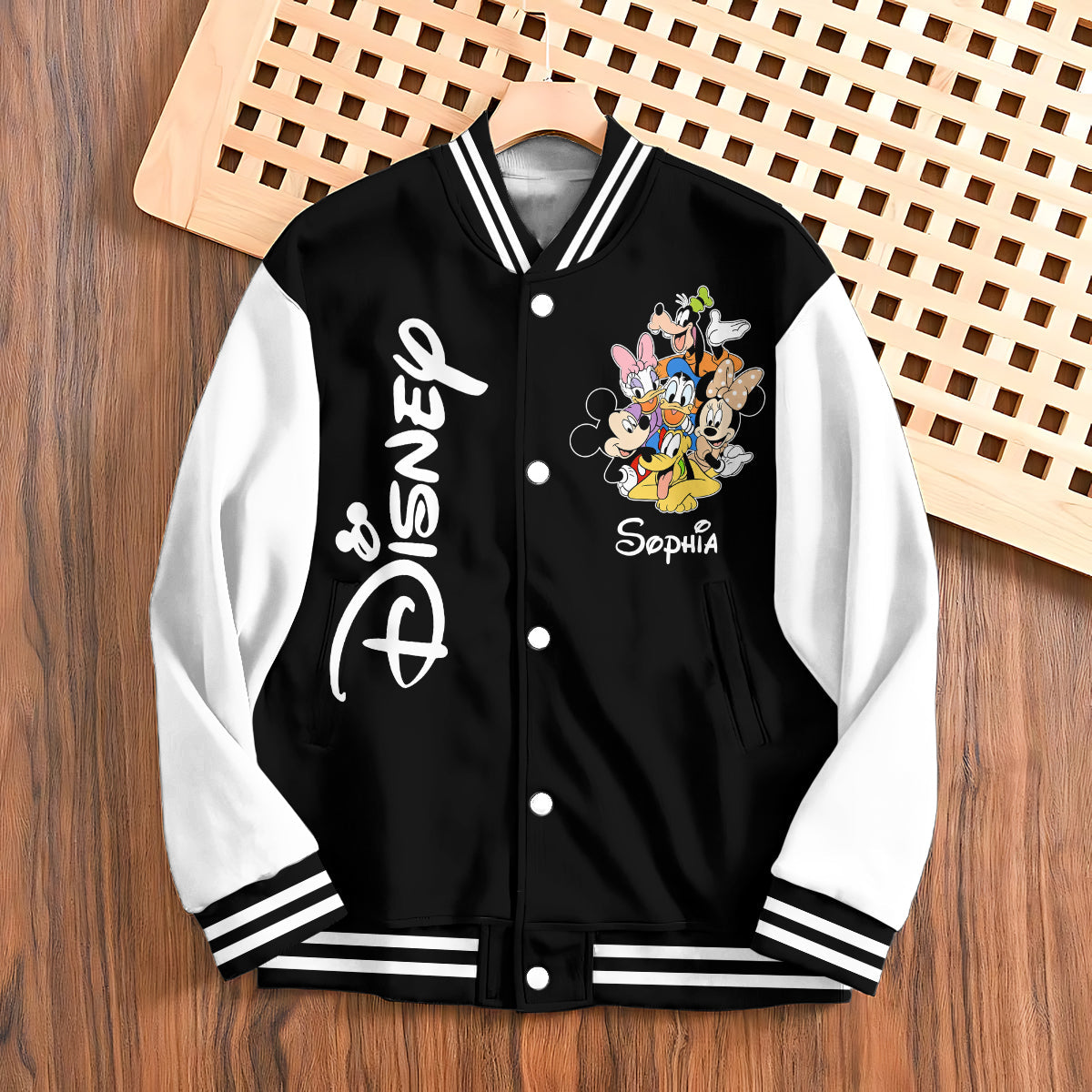 Personalized Disney Varsity Jacket Custom Name Gift for Kids Varsity Jacket GradoCreations