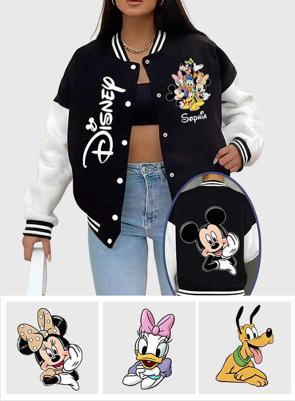 Personalized Disney Varsity Jacket Custom Name Gift for Kids Varsity Jacket GradoCreations