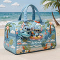 Personalized Ohana Quilt Duffle Bag & Plush Charm for Summer | Custom Name Gift Quilt Duffle Bag & Plush Charm GradoCreations