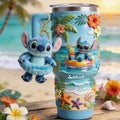Personalized Ohana Tumbler with Plush Charm for Summer | Custom Name Gift Tumbler With Plush Charm GradoCreations