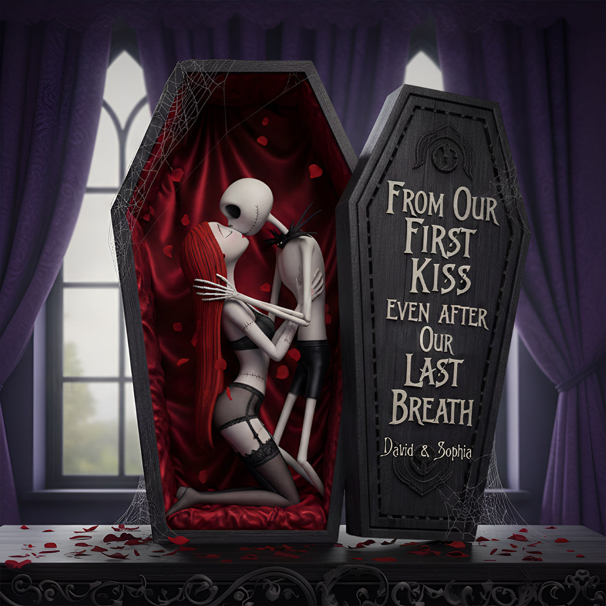 Personalized Acrylic Plaque Custom First Kiss Gift for Couple Custom Shaped Acrylic Plaque GradoCreations