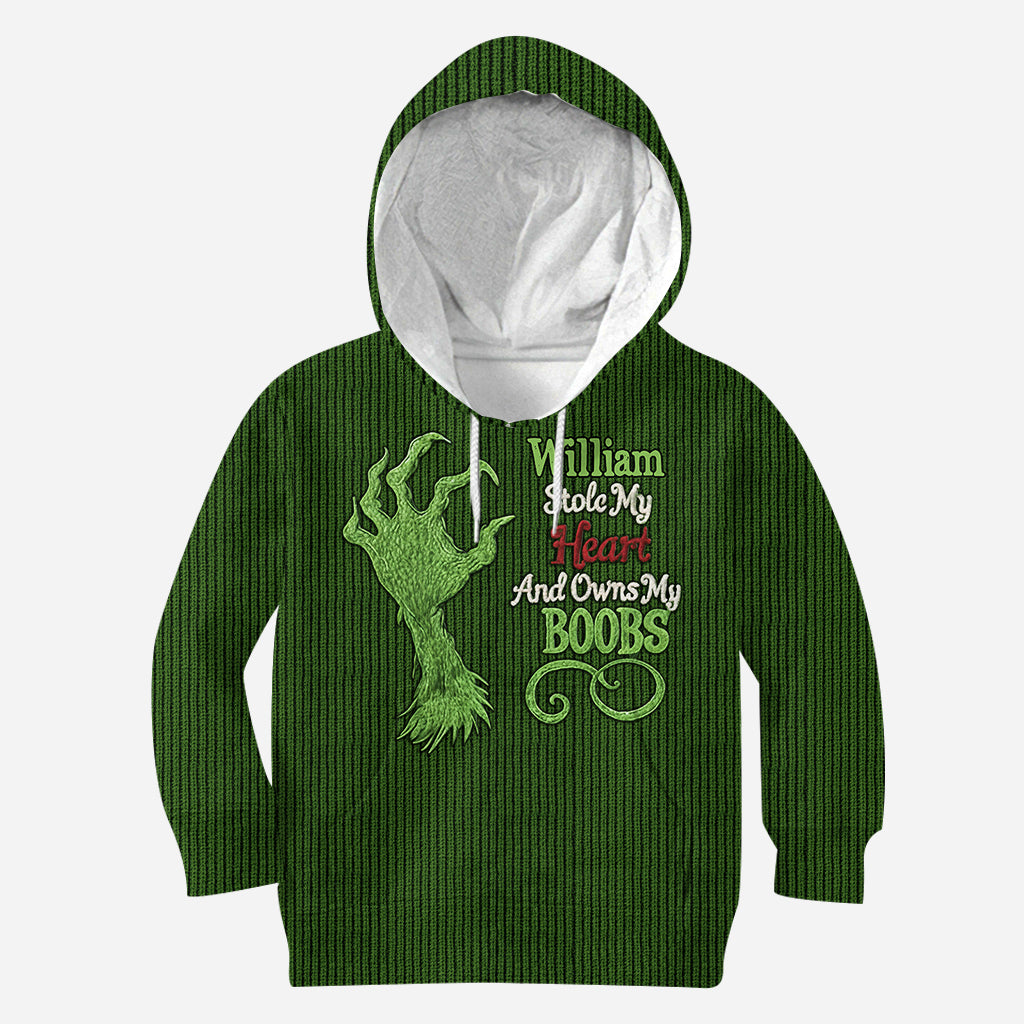 Personalized Christmas All Over Shirt with Fun Design for Her All Over Shirt GradoCreations