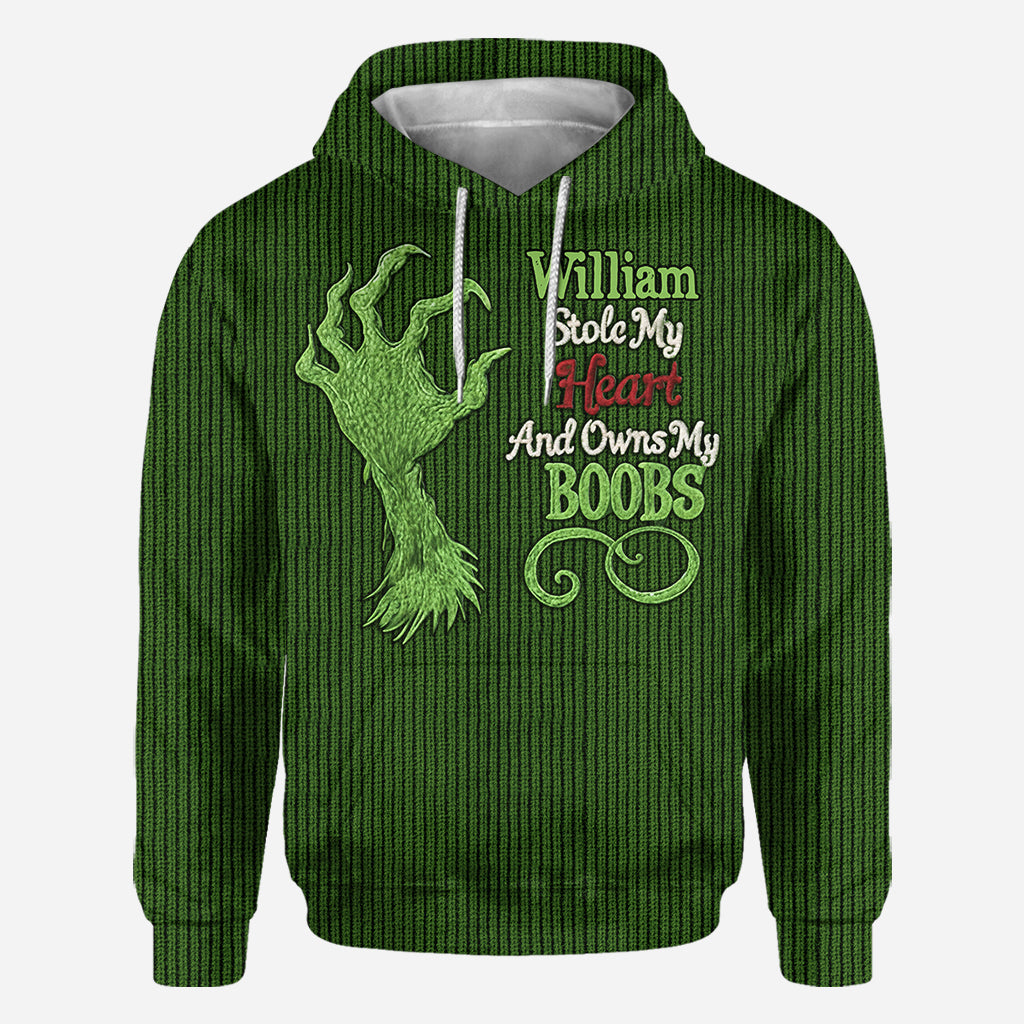 Personalized Christmas All Over Shirt with Fun Design for Her All Over Shirt GradoCreations