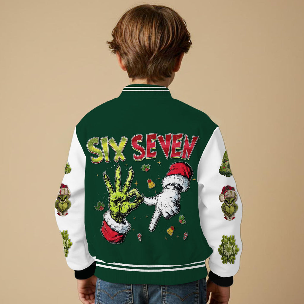 Personalized Christmas Varsity Jacket Custom Name Gift Varsity Jacket GradoCreations