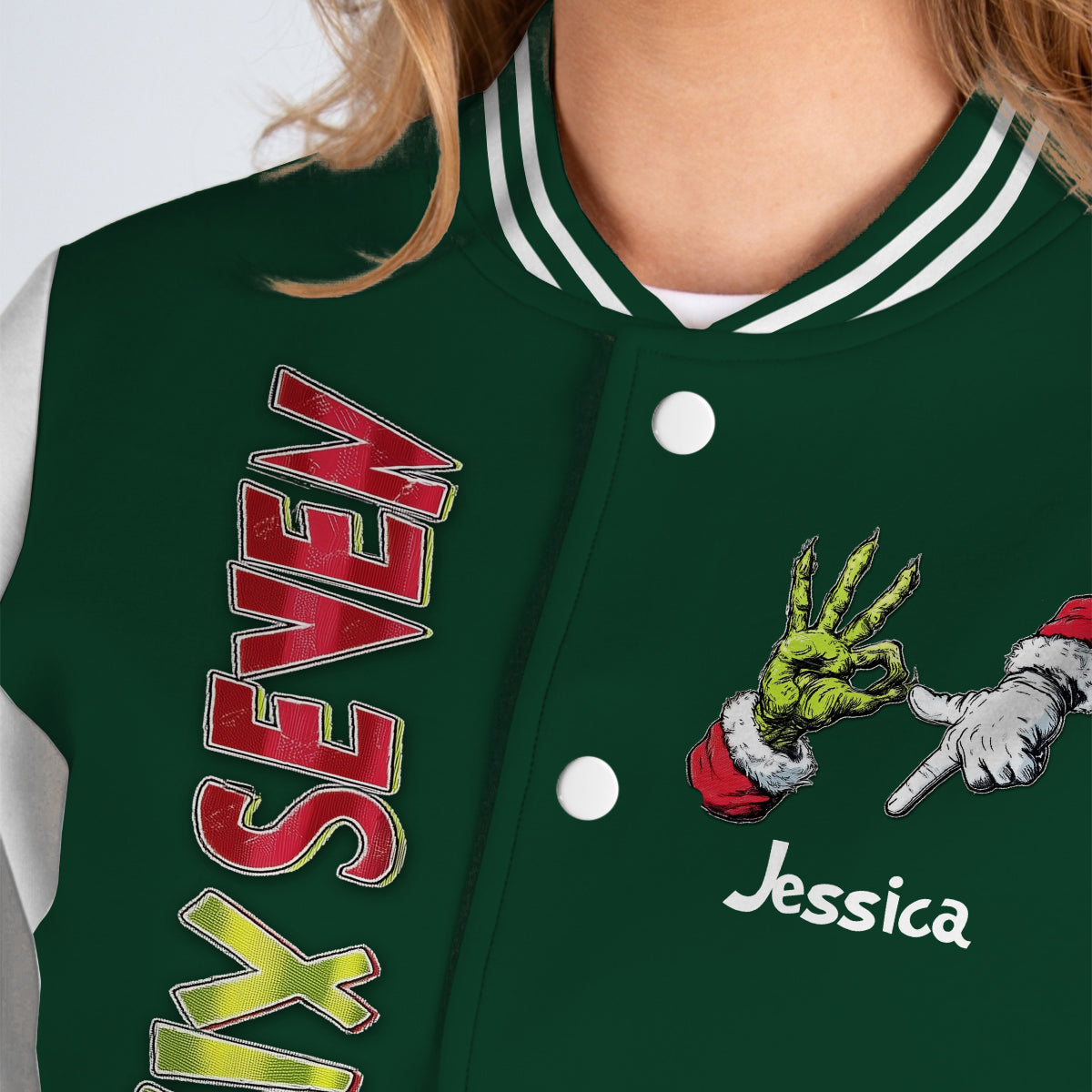 Personalized Christmas Varsity Jacket Custom Name Gift Varsity Jacket GradoCreations