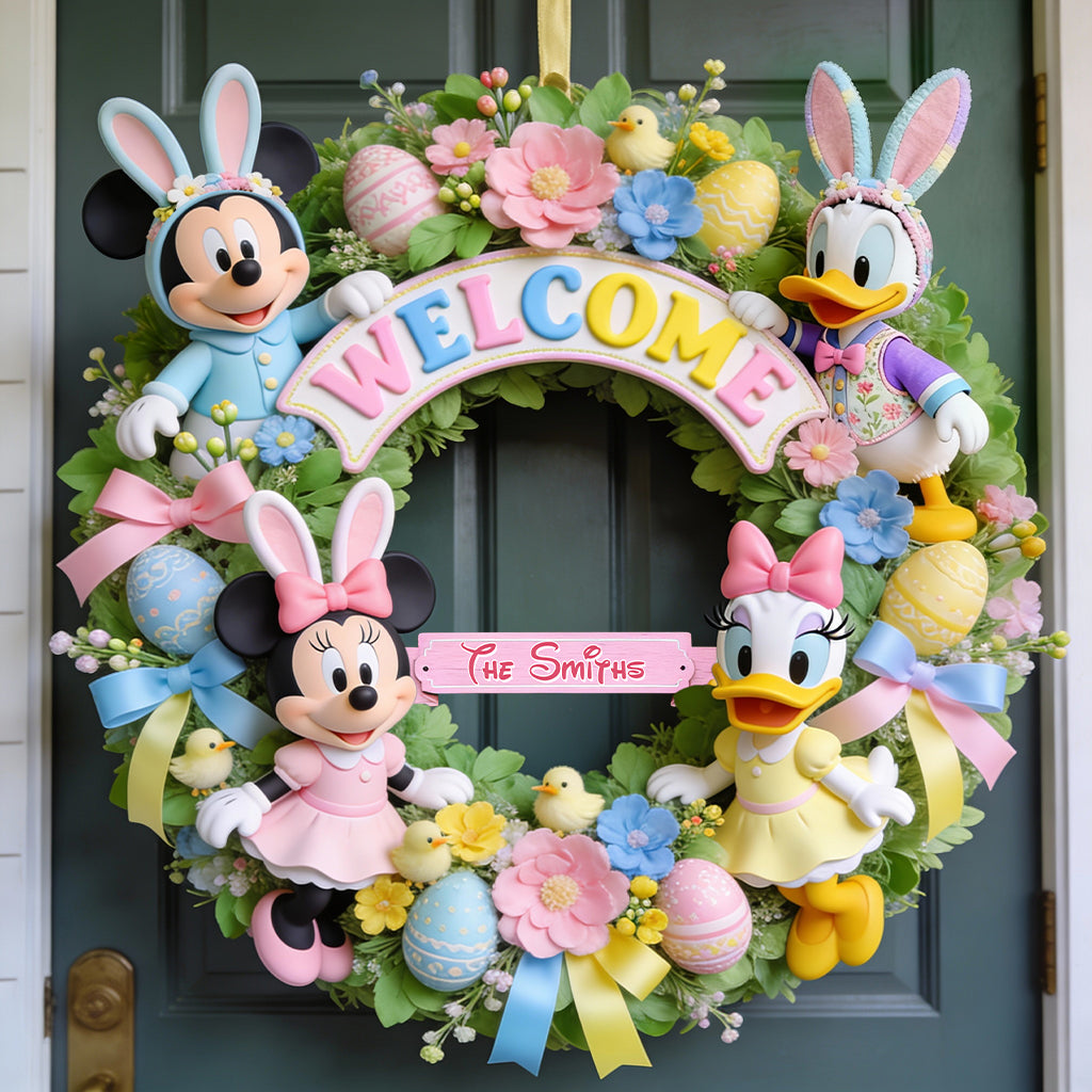 Personalized Easter Mouse Decor Custom Wood Sign Gift Wood Sign GradoCreations