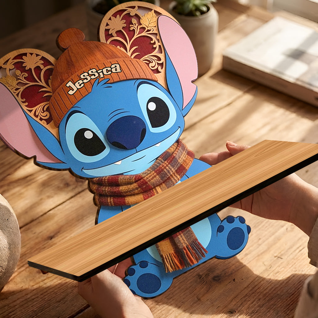 Personalized Ohana Wooden Floating Shelf Custom Name Decor Gift Wooden Floating Shelf GradoCreations