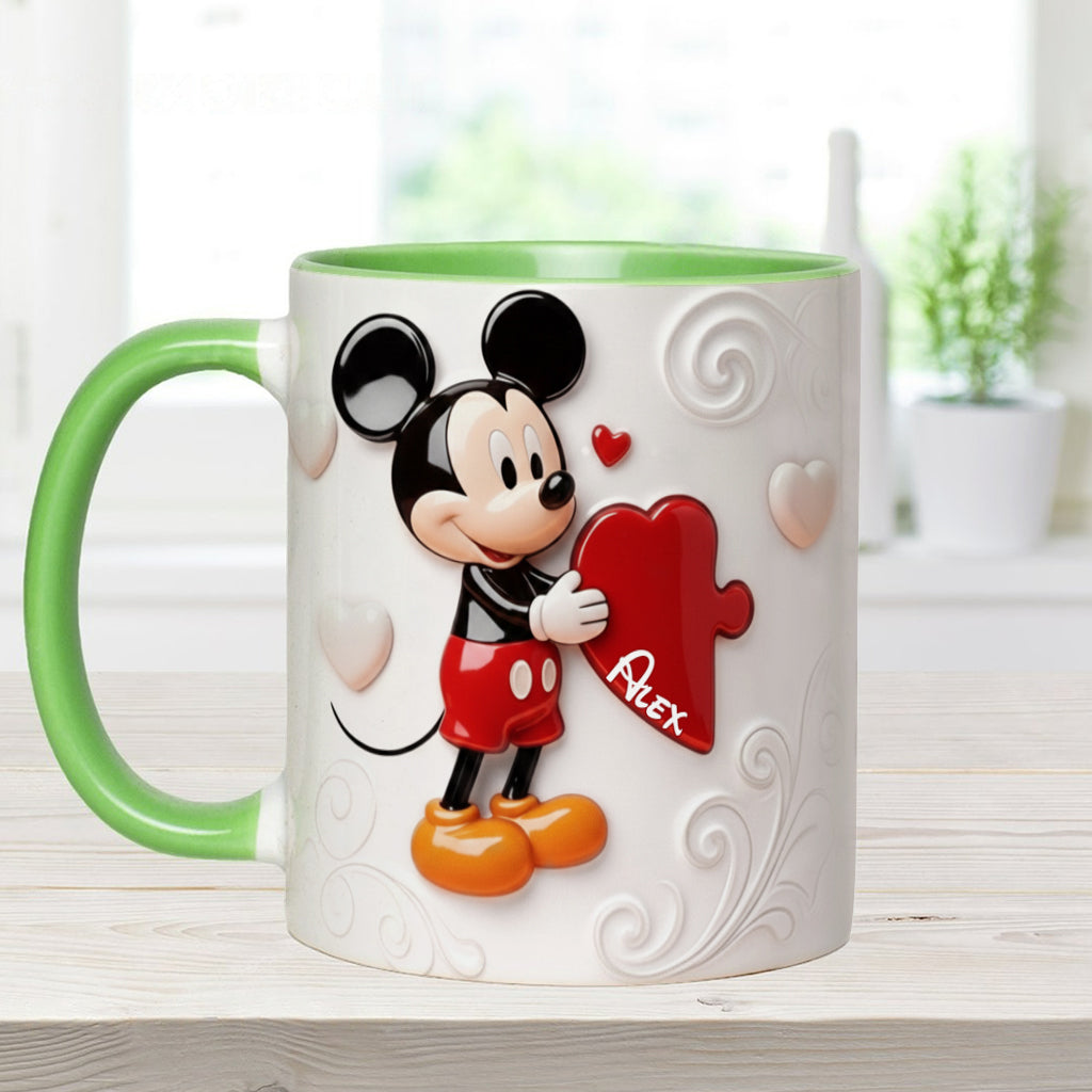 Personalized Cartoon Mouse Couple Matching Mugs for Couples Accent Mug GradoCreations