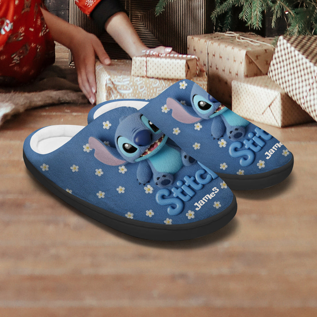 Personalized Fluffy Monster Slippers Custom Name Gift for Kids Slippers GradoCreations