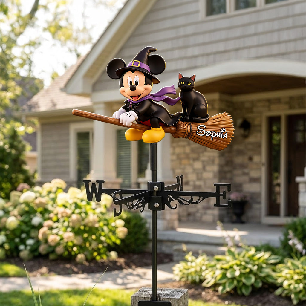Personalized Halloween Weather Vane Custom Family Name Decor Gift Weather Vane GradoCreations