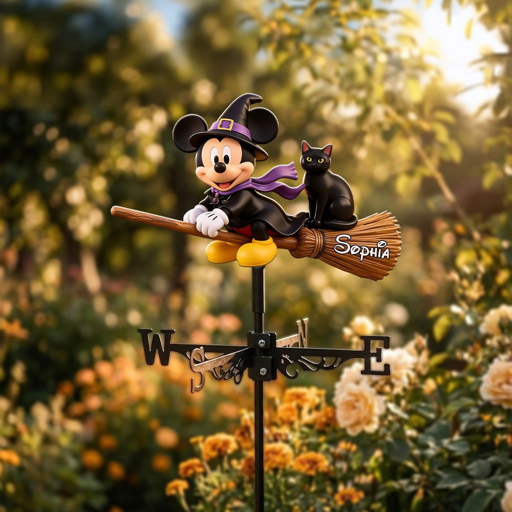Personalized Halloween Mouse Weather Vane with Custom Names Weather Vane GradoCreations