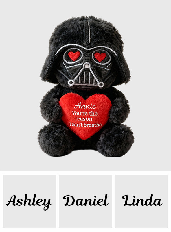 Personalized Darth Vader Faux Fur Pillow Gift for Couples Faux Fur Shaped Pillow GradoCreations