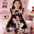 Personalized Kids Ruffle Sleeve Dress with Minnie Design for Girls Kid Ruffle Sleeve Dress GradoCreations
