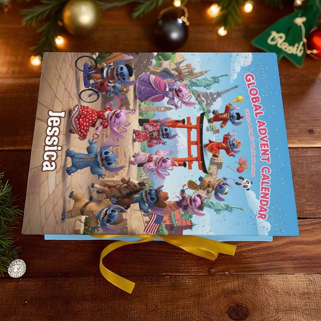 Personalized Advent Calendar with Ornaments for Christmas Gift Folded Advent Calendar With Ornaments GradoCreations