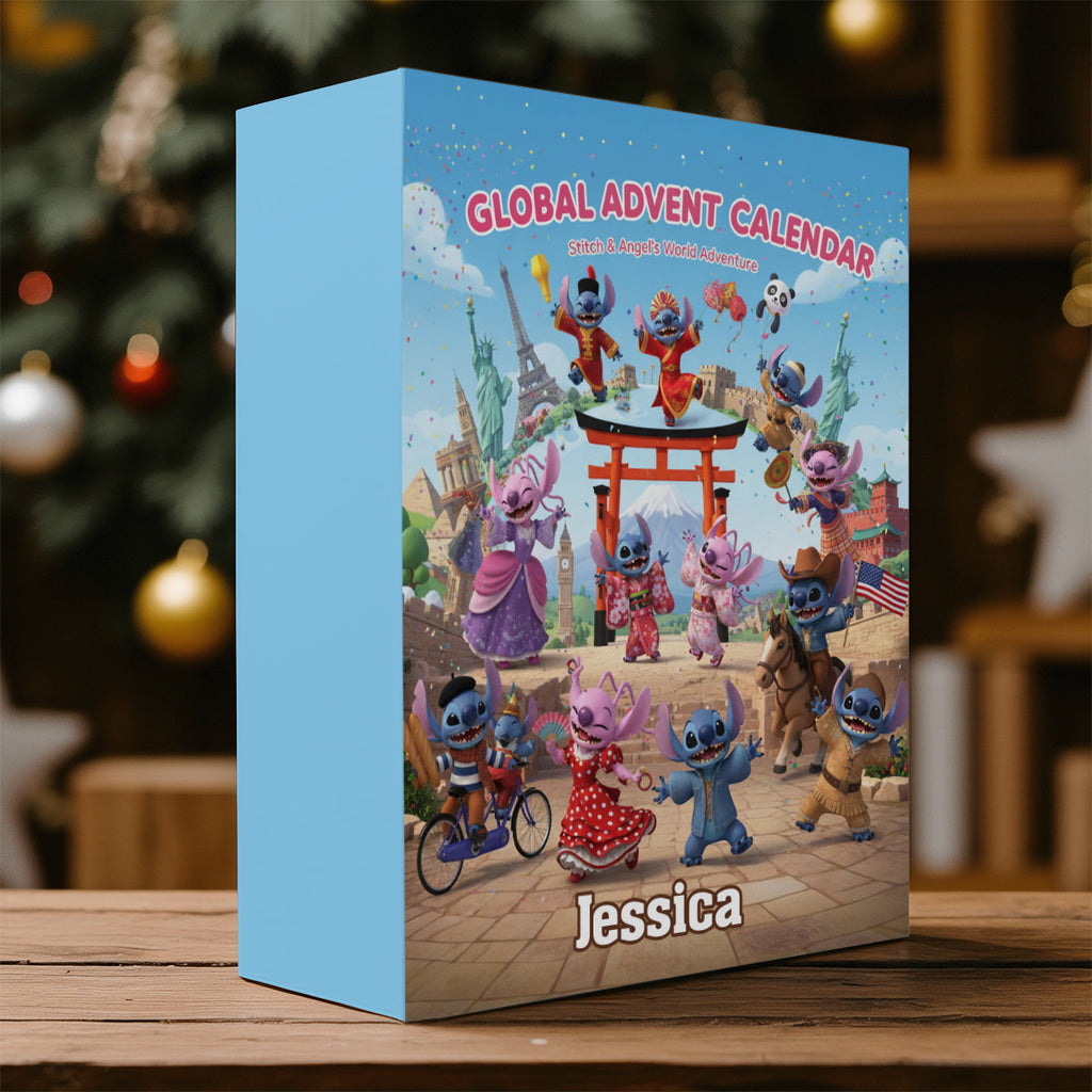 Personalized Advent Calendar with Ornaments for Christmas Gift Folded Advent Calendar With Ornaments GradoCreations