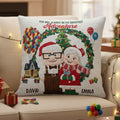 Personalized Couple Throw Pillow Custom Names Holiday Gift Throw Pillow GradoCreations