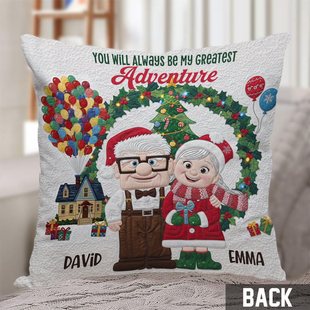 Personalized Couple Throw Pillow Custom Names Holiday Gift Throw Pillow GradoCreations