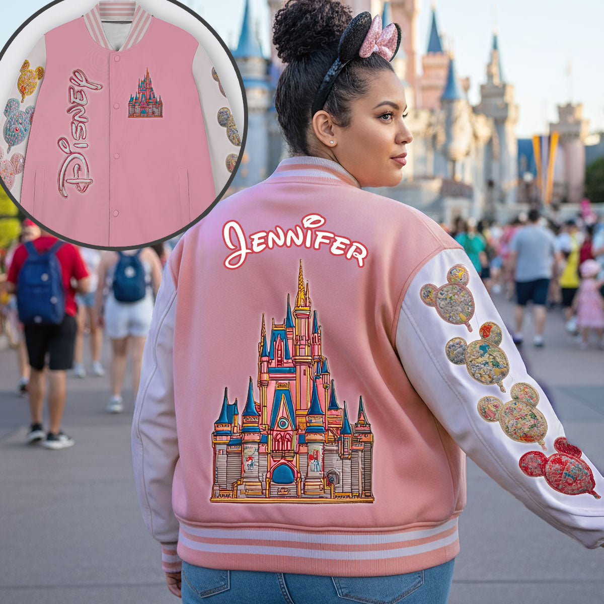 Personalized Magical Castle Varsity Jacket Custom Name Gift Varsity Jacket GradoCreations