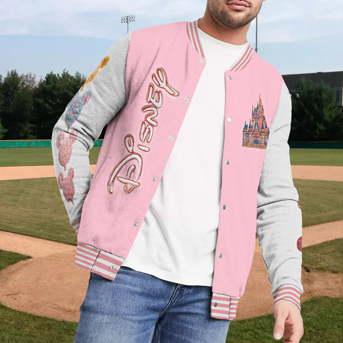 Personalized Magical Castle Varsity Jacket Custom Name Gift Varsity Jacket GradoCreations