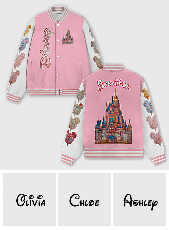 Personalized Magical Castle Varsity Jacket Custom Name Gift Varsity Jacket GradoCreations